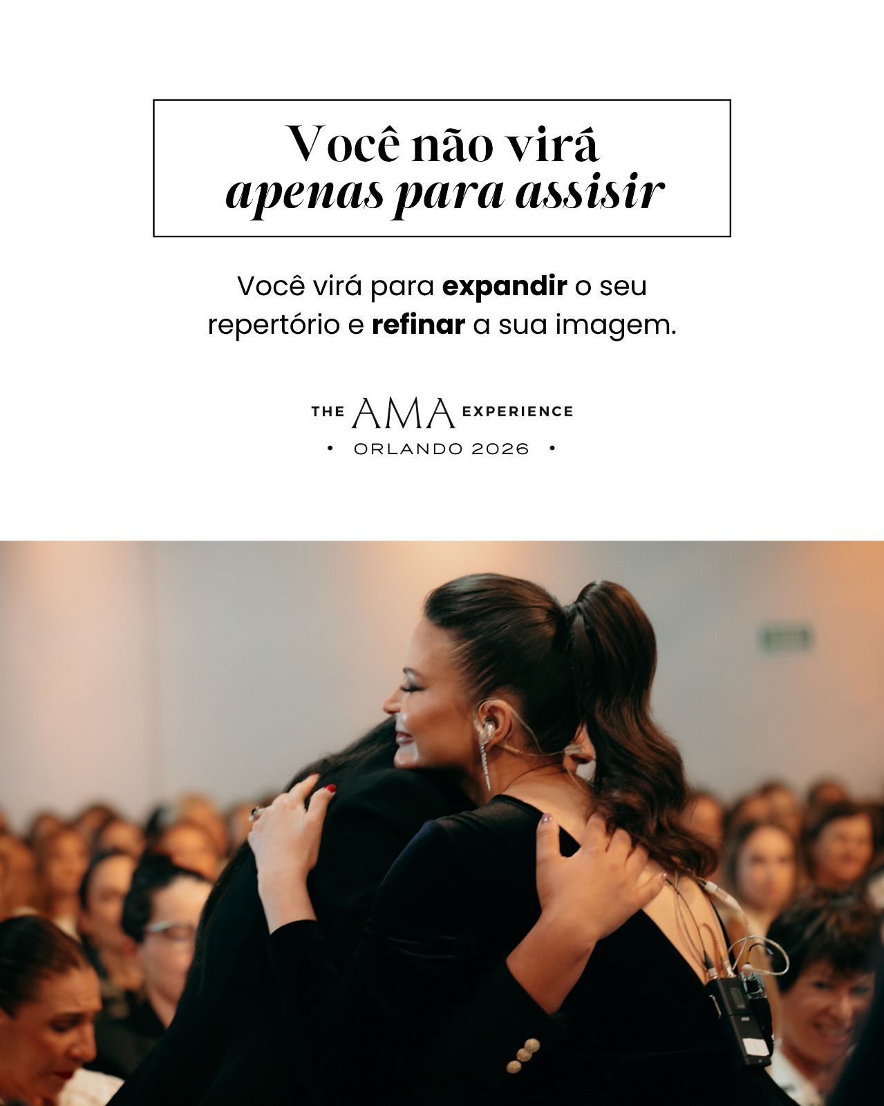 Você não virá apenas para assisir